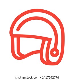 Modern motorcycle helmet icon for web & mobile - Vector