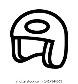 Modern motorcycle helmet icon for web & mobile - Vector