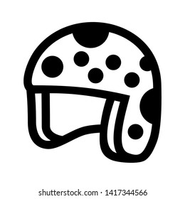 Modern motorcycle helmet icon for web & mobile - Vector