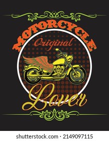  Modern Motorcycle T-Shirt Design Template.