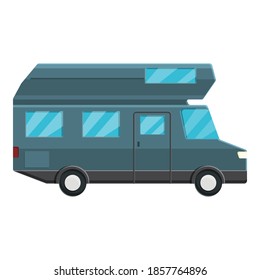 Modern motorhome icon. Cartoon of modern motorhome vector icon for web design isolated on white background