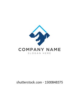 Modern Mountain abstract Logo Template Design Vector, Emblem, Design Concept, Creative Symbol, Icon