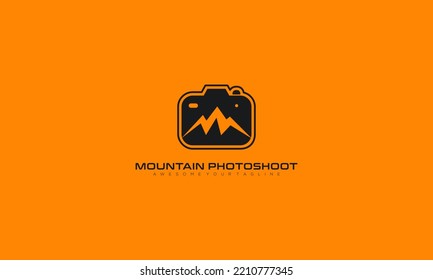 Modern Mountain Camera Logo Design