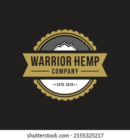 Modern Mountain Emblem Logo Design 2