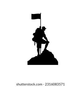 Modern Mountainbike-Person-Logo, Vektorgrafik 