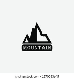 modern mountain icon logo design template elements