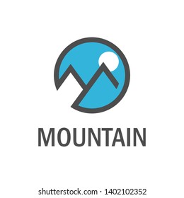 modern mountain landscape logo vectors 
