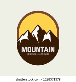 Modern mountain logo concept