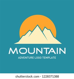 Modern mountain logo concept