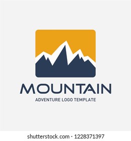 Modern mountain logo concept