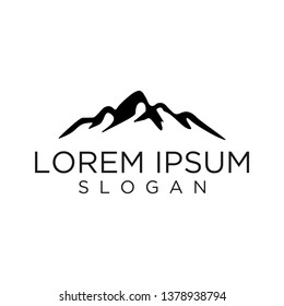 modern mountain logo design