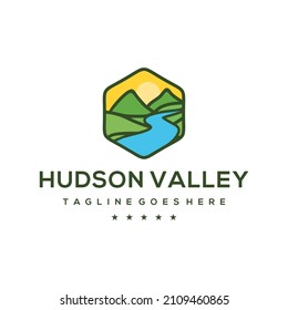 Modern mountain Logo design Concept