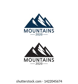 Modern Mountain Logo design template