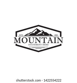 Modern Mountain logo design template