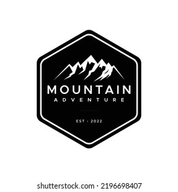 Modern Mountain Logo Design Template