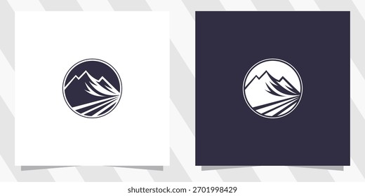 Vector de diseño de logotipo de montaña moderno