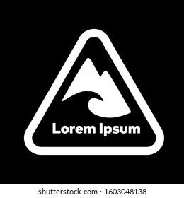 Modern mountain logo icon illustration