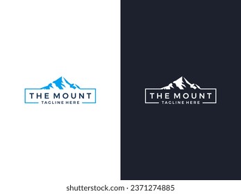 Modern Mountain Logo Symbol, Vektorvorlage