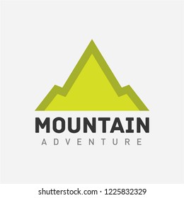 modern mountain logo illustration