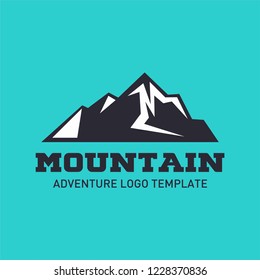 Modern mountain logo template