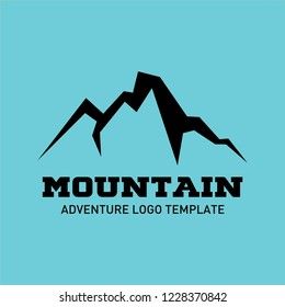 Modern mountain logo template