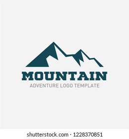 Modern mountain logo template