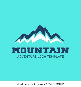 Modern mountain logo template