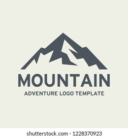 Modern mountain logo template