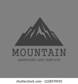 Modern mountain logo template