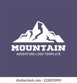 Modern mountain logo template