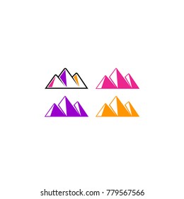 modern mountain vector