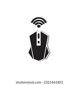 Icono de juego moderno del ratón, ratón inalámbrico, icono de línea del ratón del ordenador. Símbolo vectorial en estilo plano y a la moda sobre fondo blanco. Canto web para diseño.