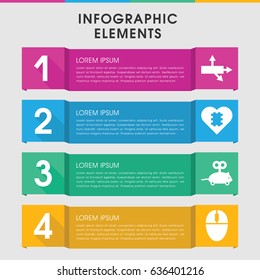 Modern mouse infographic template. infographic design with mouse icons includes cpu in heart. can be used for presentation, diagram, annual report, web design.