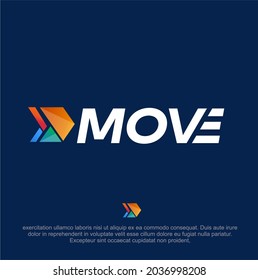 modern Moving Company vector logo design. Abstract arrow logo design. Colourful arrow logo vector. Arrow symbol design. Transportation company vector logo. 