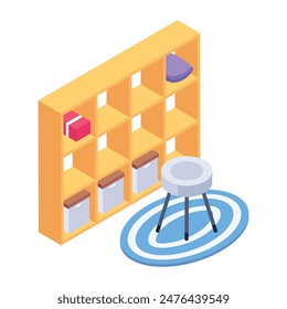 Modern Moving Home Isometric Icons 
