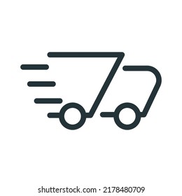 Modern moving track icon. Cargo transport. Vector.