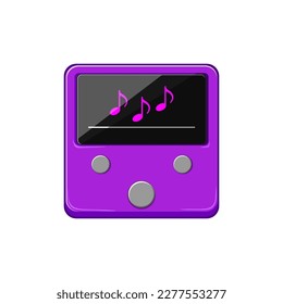 modern mp3 player cartoon. modern mp3 player sign. isolated symbol vector illustration