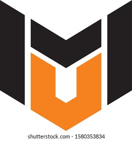modern MU logo design for technology companies, business finance, business consultancy, sports, fitness centers, building contractors, real estate, internet, computers