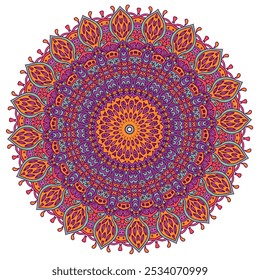 Modern Multi Color Mandala Artwork