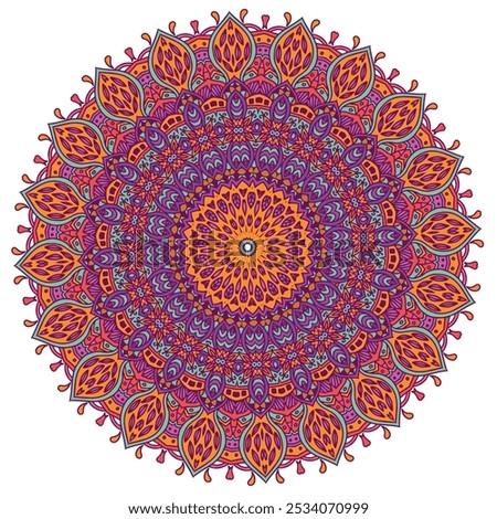 Modern Multi Color Mandala Artwork