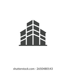 Moderno Multi Story Building Sólido Representação Comercial Imobiliário Escritório Leasing Soluções