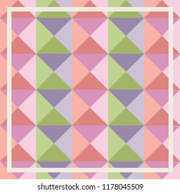 modern multi switching color square pattern with white frame