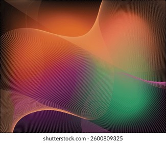 Modern Multicolor Background Line Light Abstract