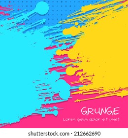 Modern Multicolor Grunge Vector Background. Vector Illustration for Your Design