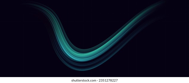 Modern multicolored lines for background.Cover,advertising.Dynamic motion light trails.Technology design.Vector