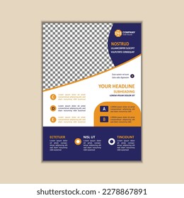 Modern Multipurpose Flyer Template - Fully Editable and Print Ready, A4 Size With Bleed.