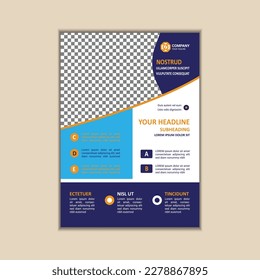 Modern Multipurpose Flyer Template - Fully Editable and Print Ready, A4 Size With Bleed.