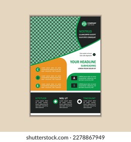 Modern Multipurpose Flyer Template - Fully Editable and Print Ready, A4 Size With Bleed.