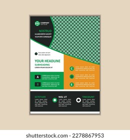Moderna plantilla de volante multipropósito - Completamente editable y listo para imprimir, tamaño A4 con puré.