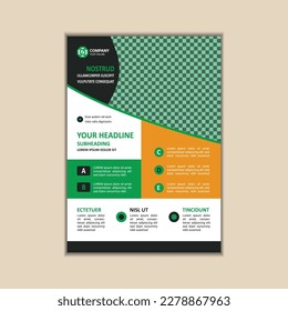 Modern Multipurpose Flyer Template - Fully Editable and Print Ready, A4 Size With Bleed.